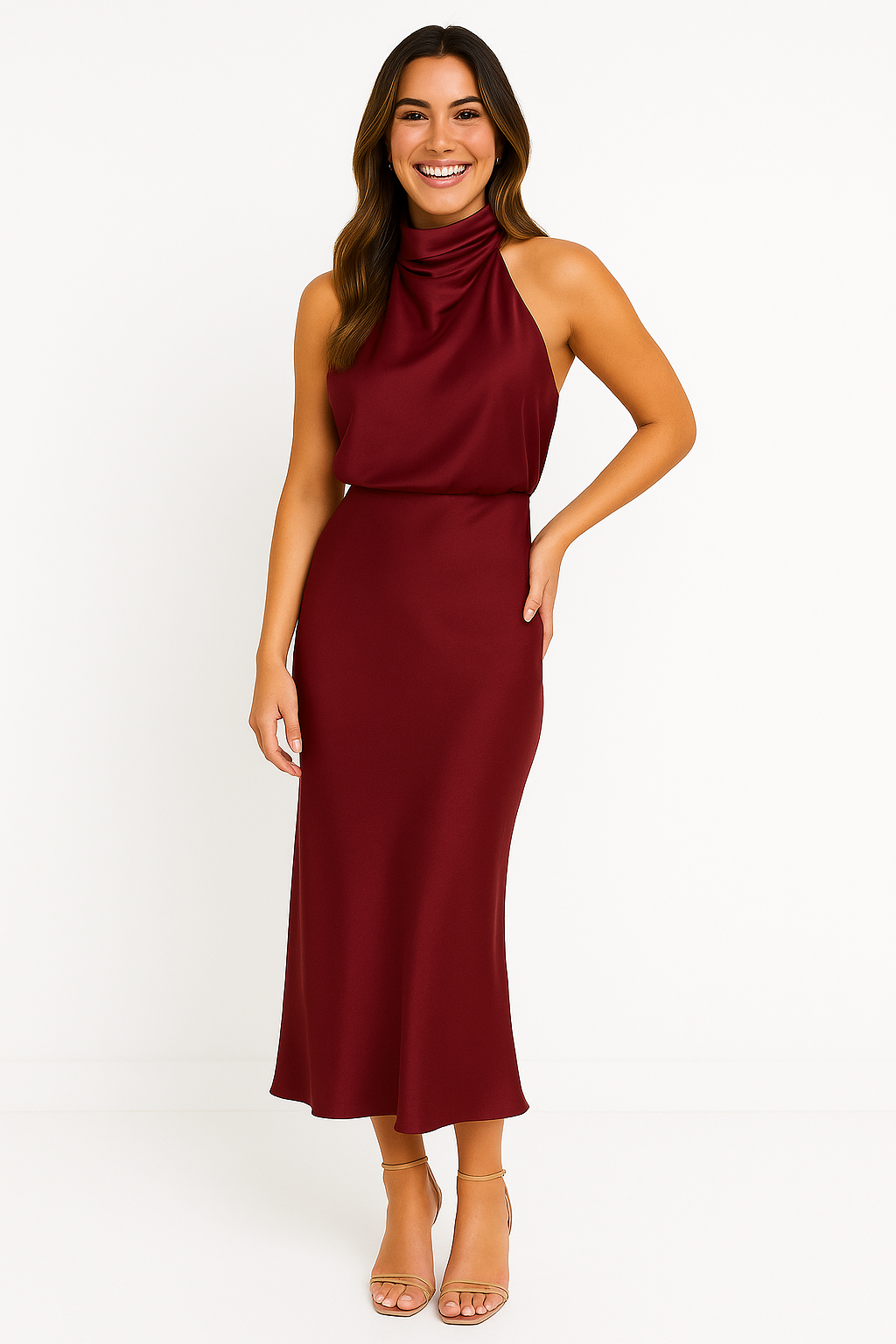 Benthe - Robe Midi Off-Shoulder