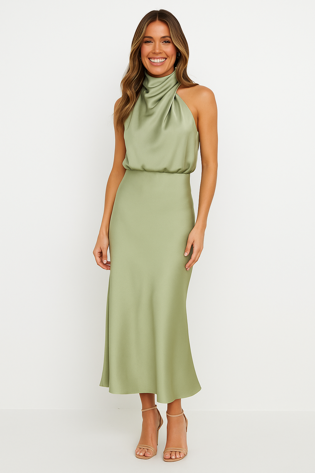 Benthe - Robe Midi Off-Shoulder