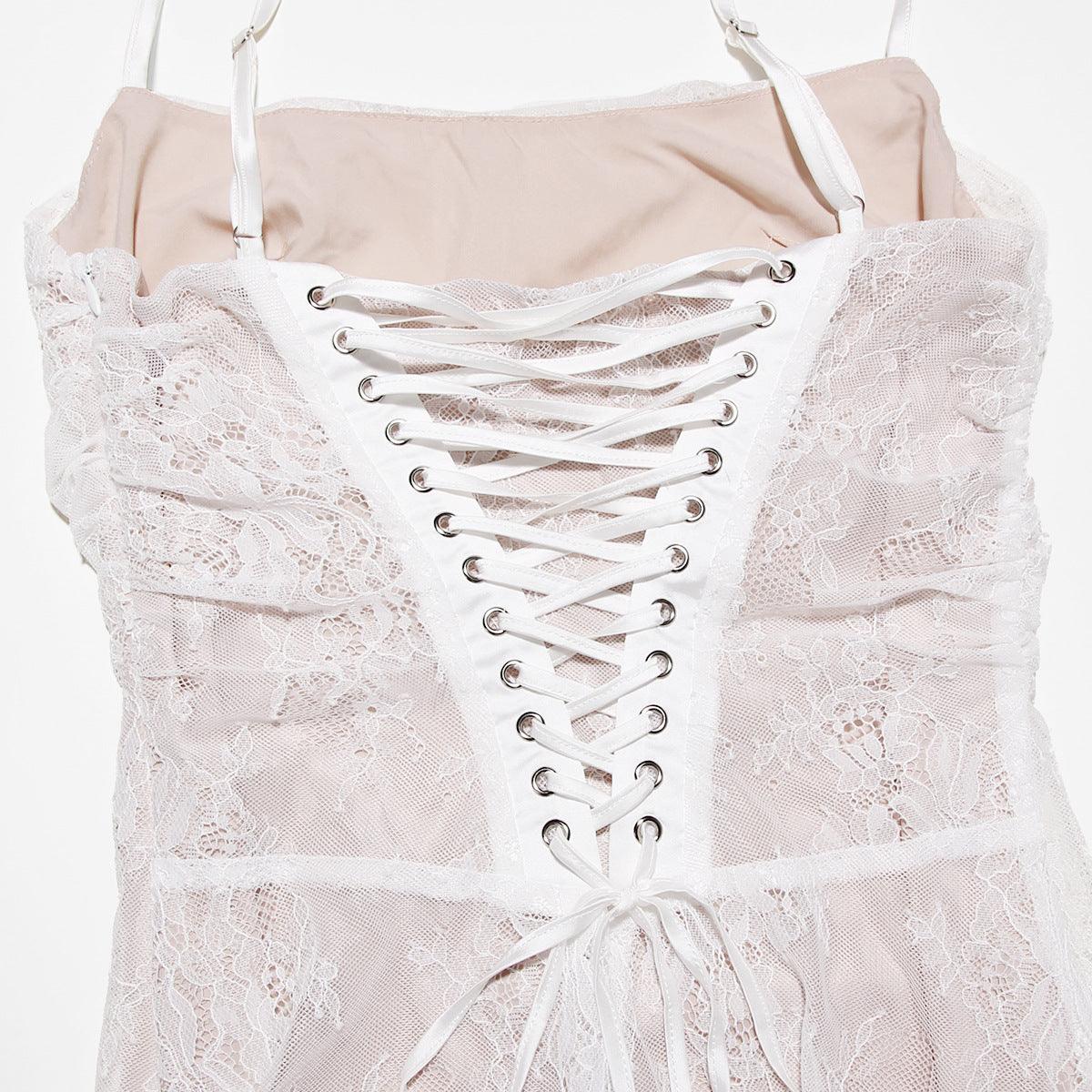 CELESTE - Robe maxi en dentelle
