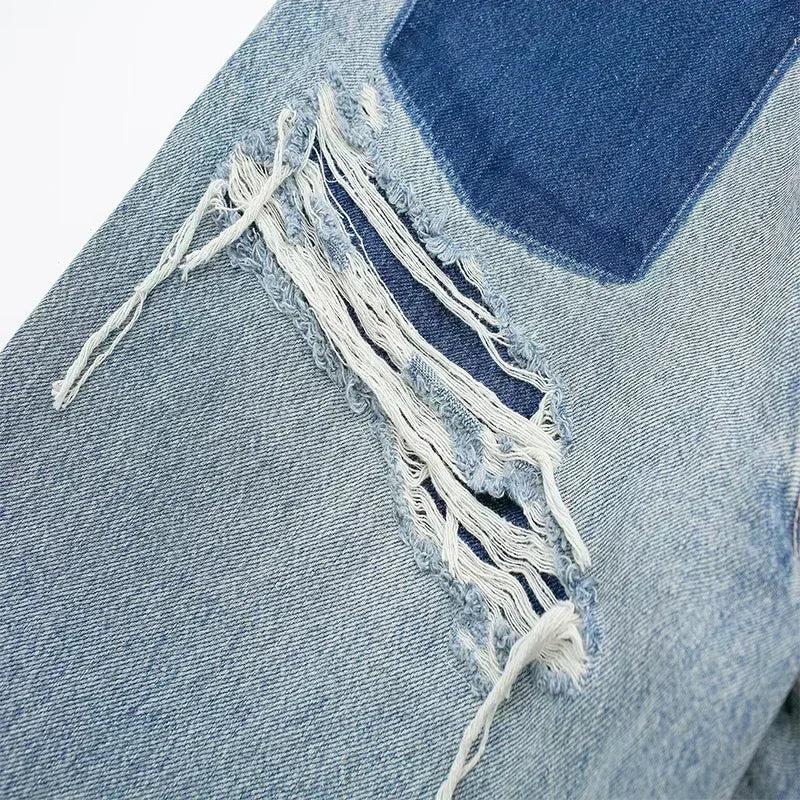 Lavital™ | Jean Patchwork Destroyed