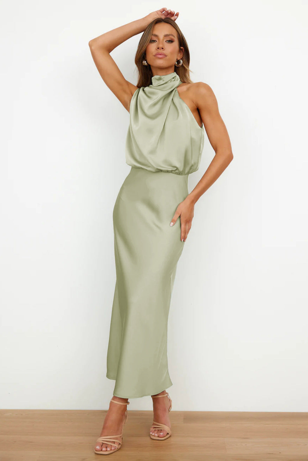 Carlina | Robe Longue en Satin