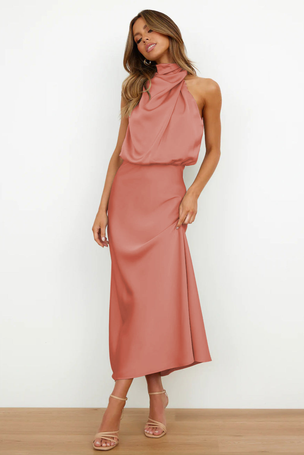 Carlina | Robe Longue en Satin