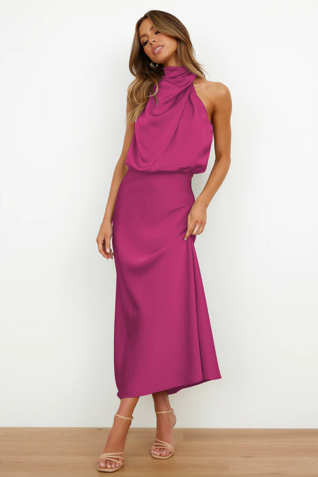 Carlina | Robe Longue en Satin