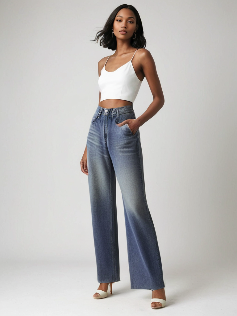Lavital™ | Jean Large Effet Usé