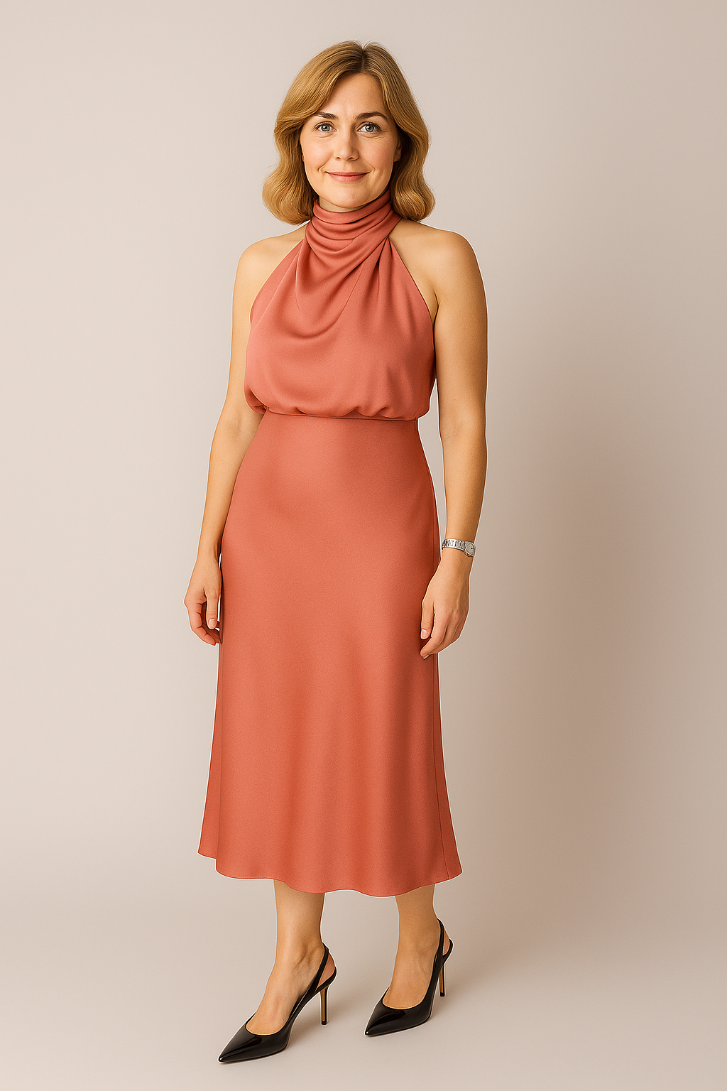 Carlina | Robe Longue en Satin