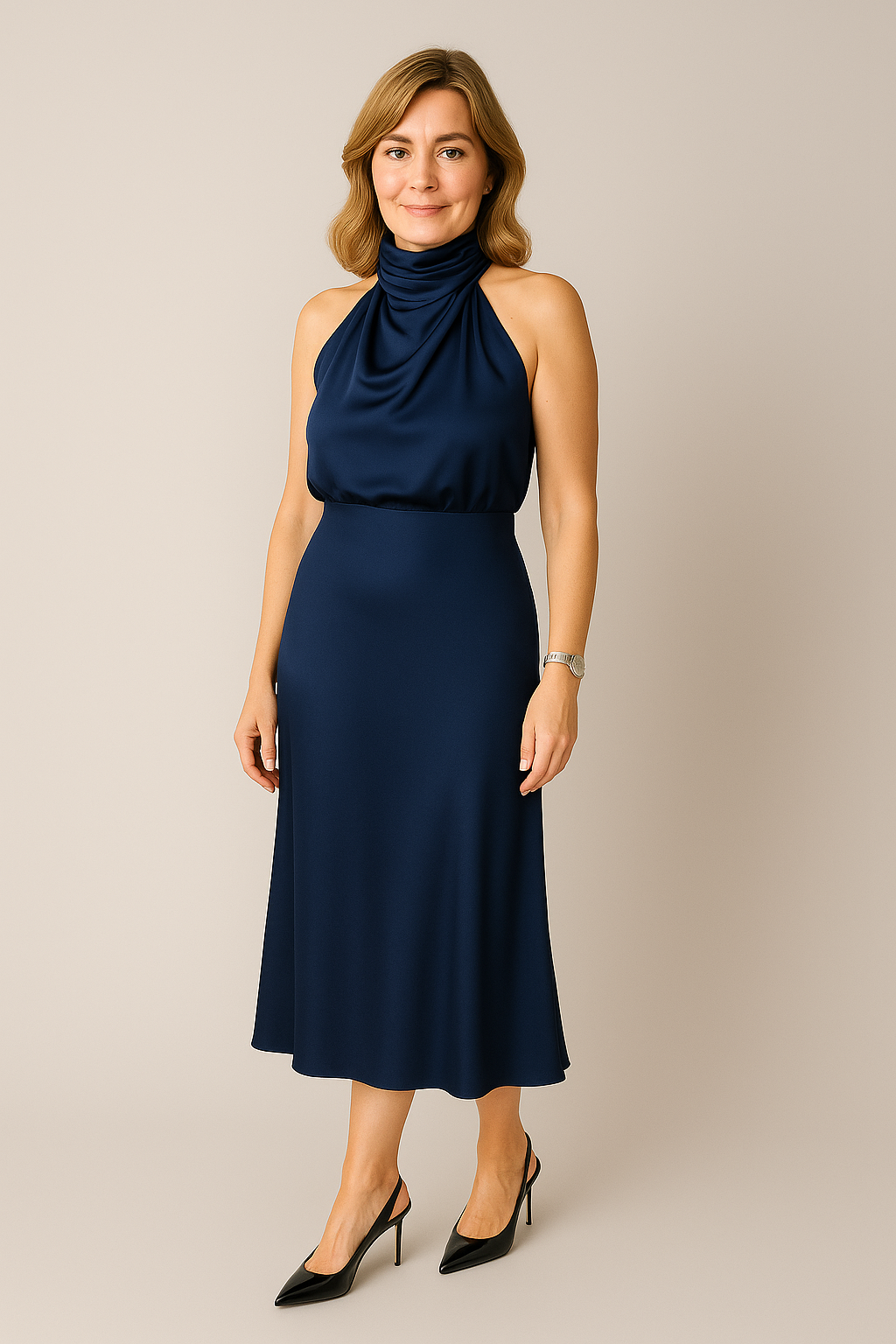 Carlina | Robe Longue en Satin