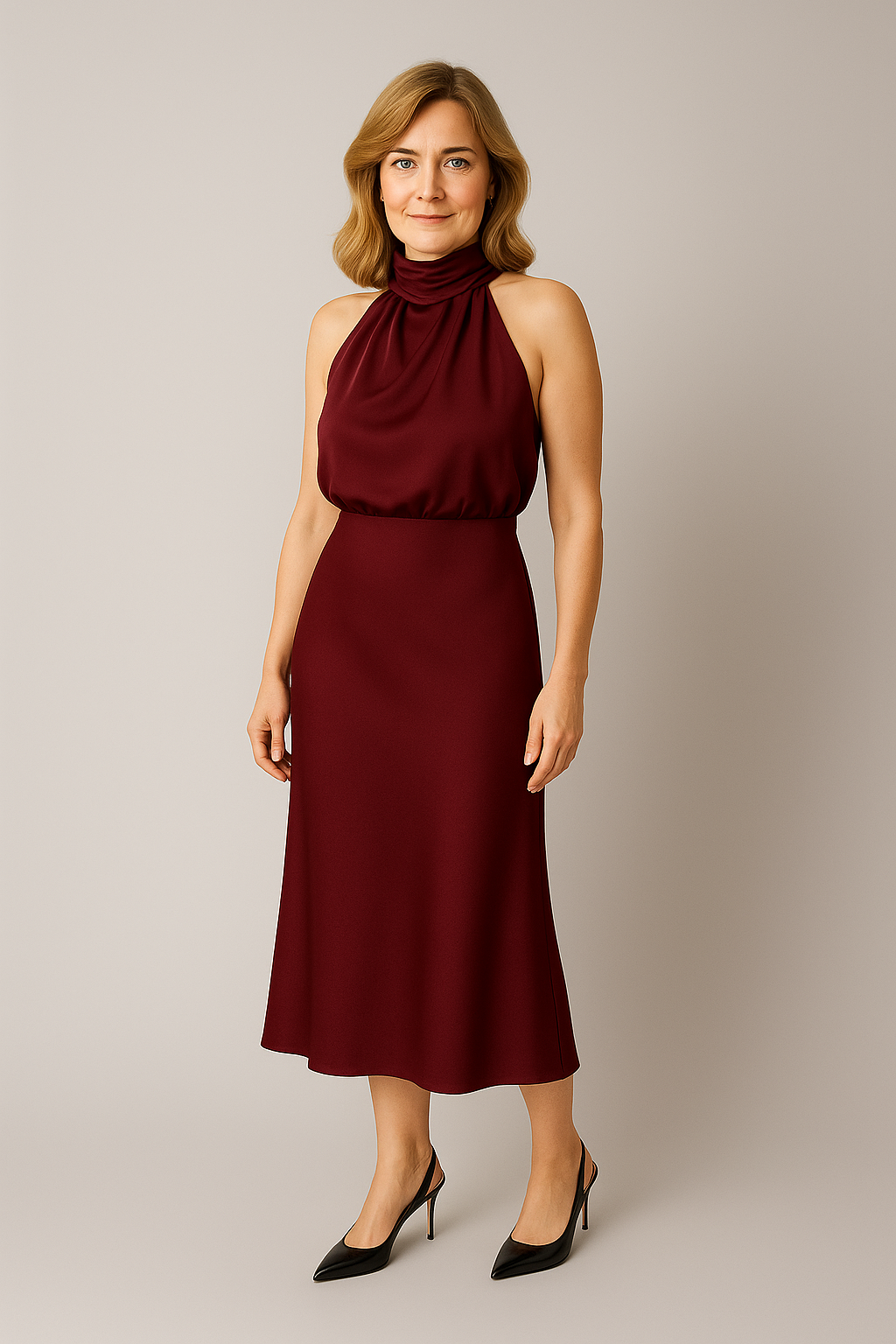 Carlina | Robe Longue en Satin
