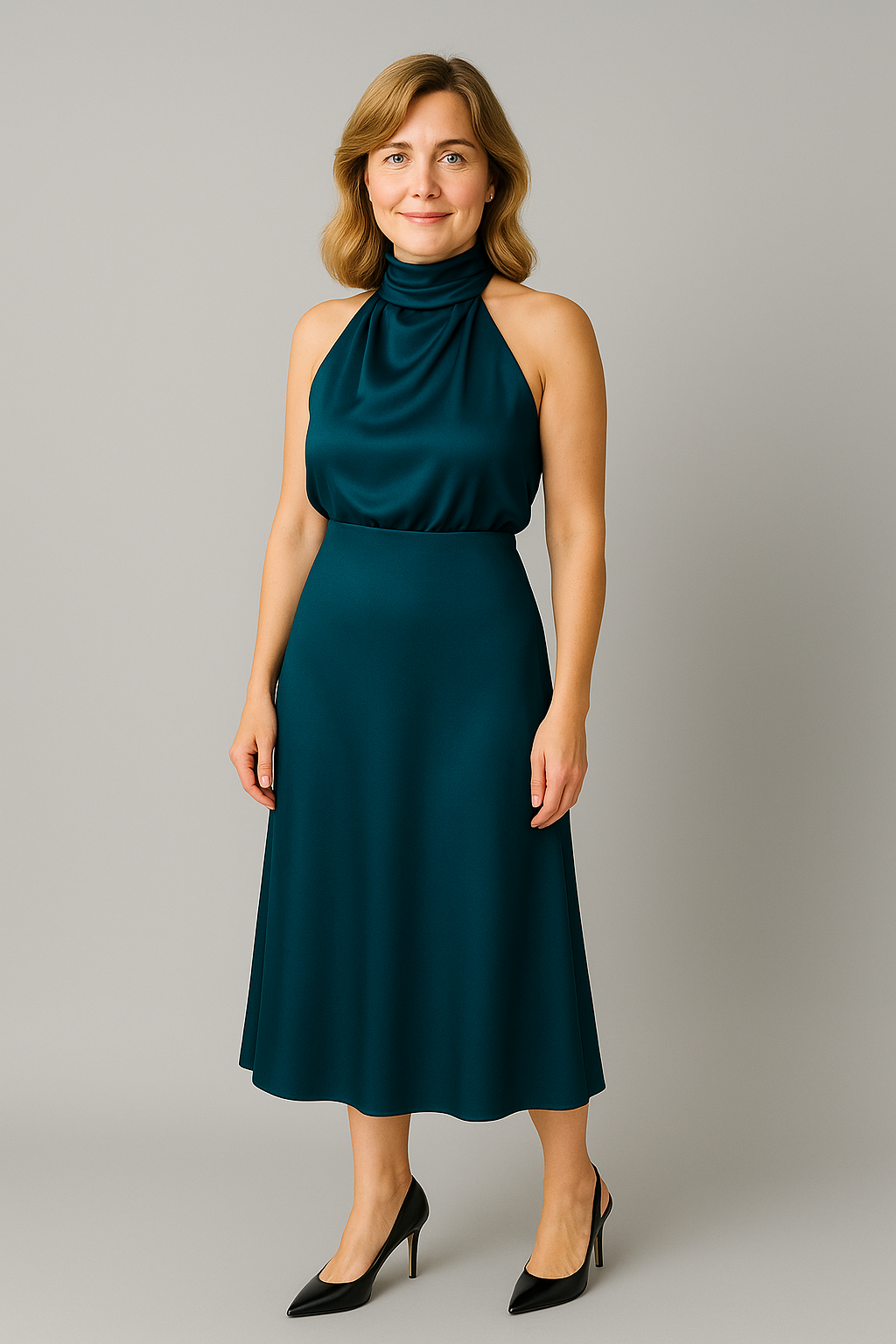 Carlina | Robe Longue en Satin