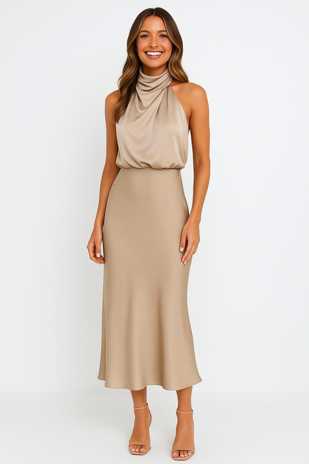 Benthe - Robe Midi Off-Shoulder