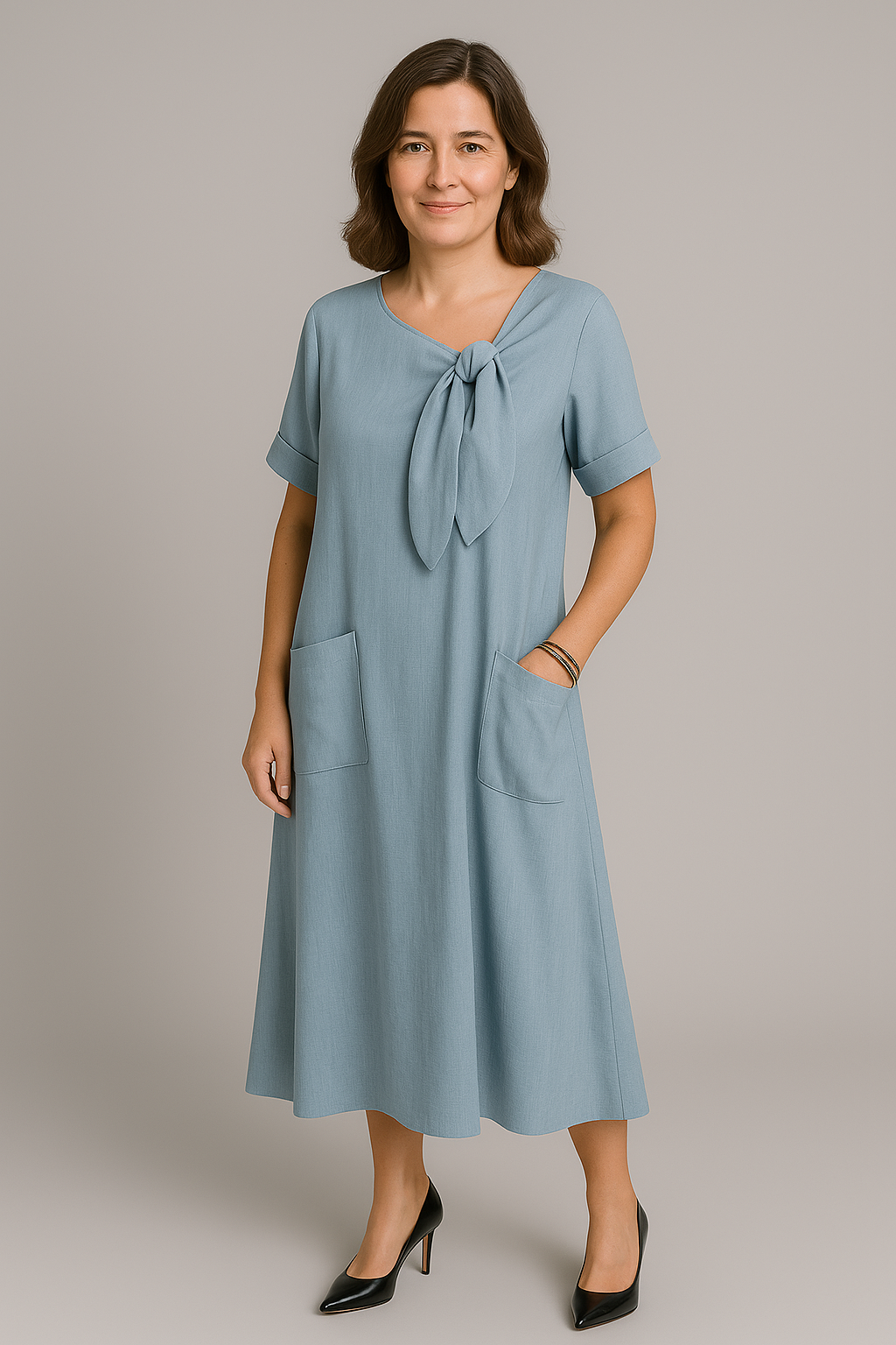 Alba | Robe Élégante à Nœud