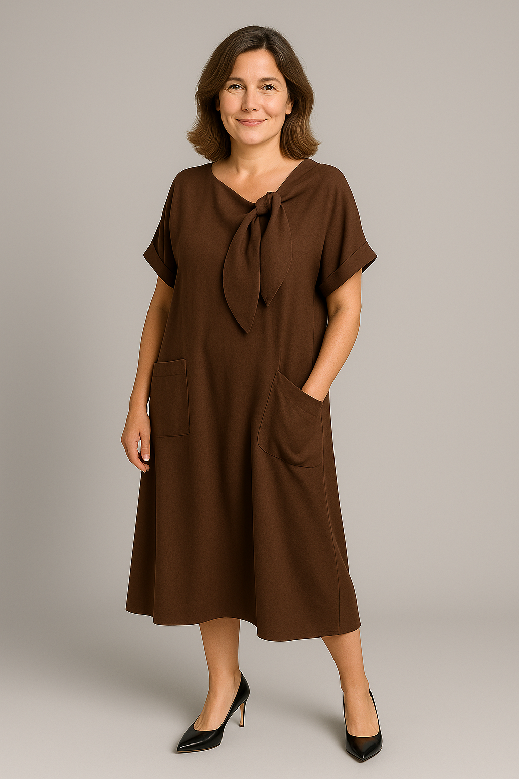 Alba | Robe Élégante à Nœud