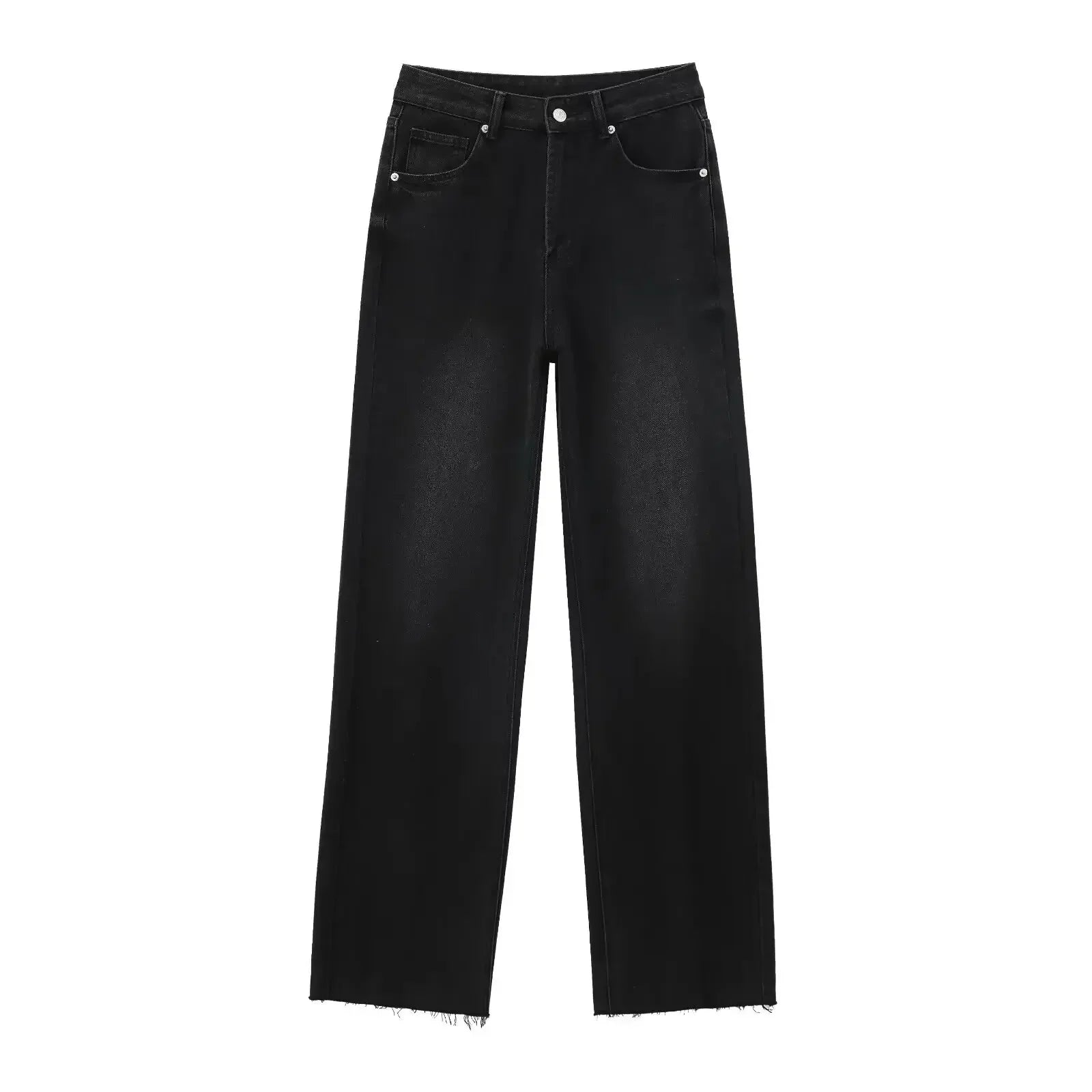 Lavital™ | Jean Noir Élégant à Finition Brute