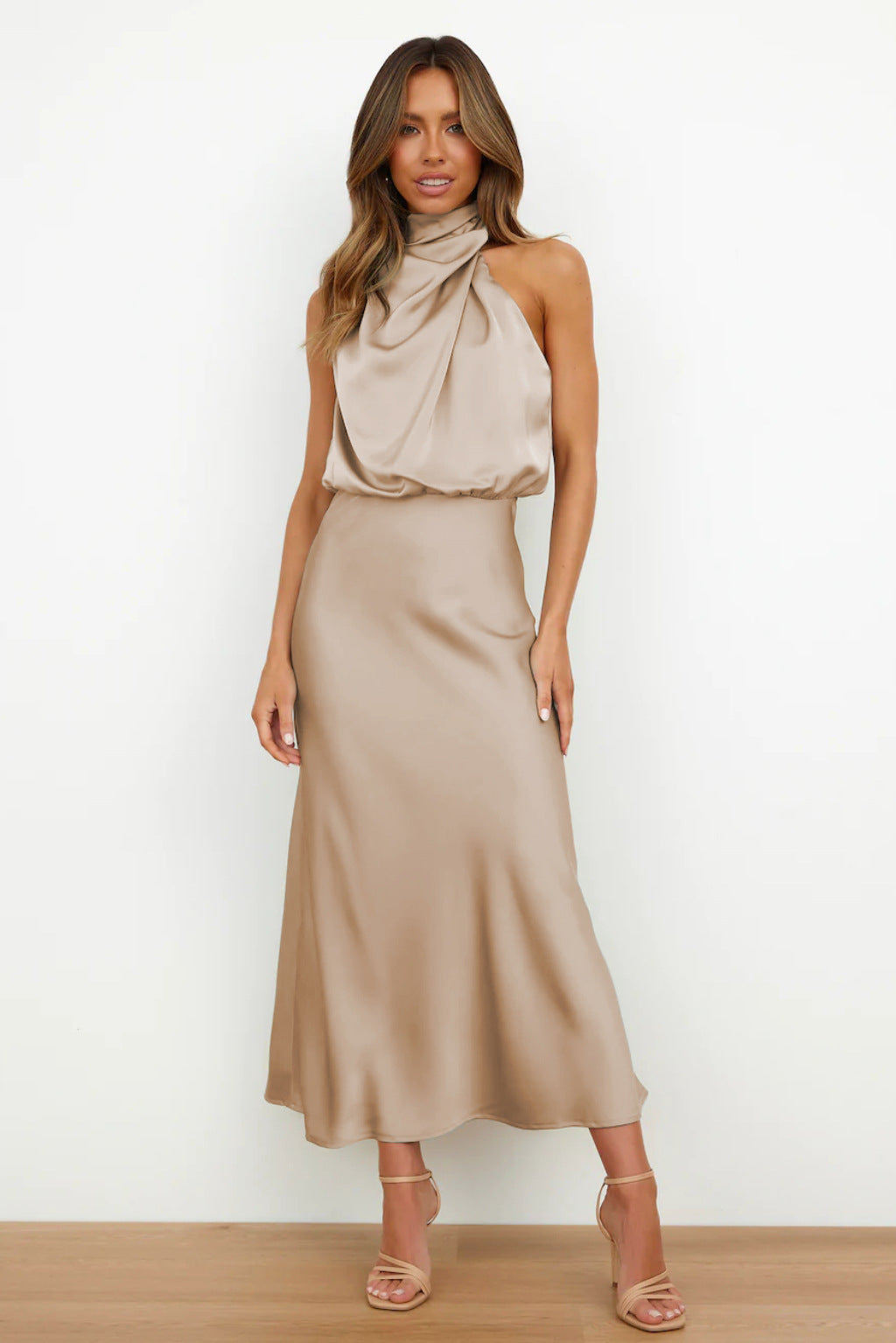 Carlina | Robe Longue en Satin